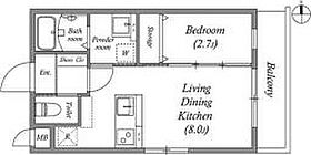 St.Residence南津の辺  ｜ 大阪府大東市南津の辺町（賃貸マンション1LDK・1階・26.23㎡） その2