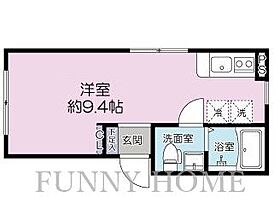 東京都世田谷区千歳台3丁目（賃貸マンション1R・3階・20.17㎡） その2