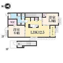 京都府舞鶴市字七日市（賃貸アパート2LDK・2階・60.77㎡） その2