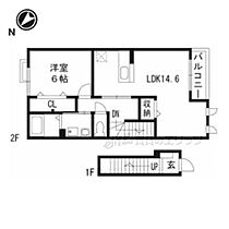 サンコート 201 ｜ 京都府南丹市園部町横田１号（賃貸アパート1LDK・2階・53.60㎡） その2