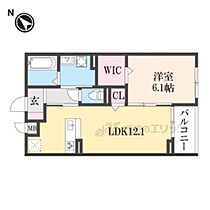 京都府亀岡市篠町広田１丁目（賃貸アパート1LDK・2階・45.60㎡） その2