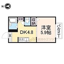 ヴィラ・かしの木II 2201 ｜ 京都府福知山市字天田（賃貸アパート1DK・2階・24.50㎡） その2