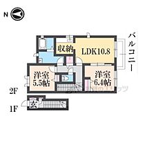 ヴィーブルゆらI 106 ｜ 京都府福知山市字呉服（賃貸アパート2LDK・1階・60.87㎡） その2