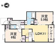 サニーハイツ・天神南棟 105 ｜ 京都府宮津市字喜多（賃貸アパート2LDK・1階・57.13㎡） その2