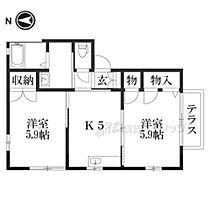 京都府舞鶴市字朝代（賃貸アパート2K・1階・42.00㎡） その2