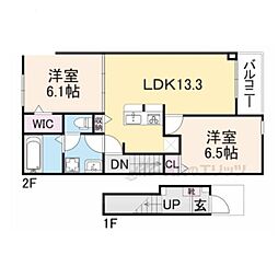 間取図画像 2LDK