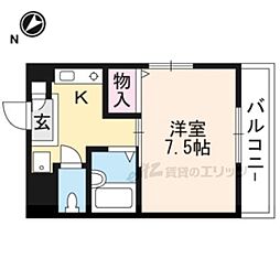ハイツＣ＆Ｃ 1階1Kの間取り