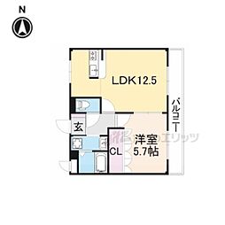 ルピナスネオコート 1LDKの間取図画像