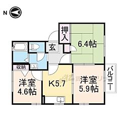 フォーレス駒場2 3Kの間取図画像