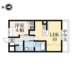 プランドール・K2 1LDKの間取図画像