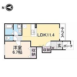 グランベル1 1LDKの間取図画像