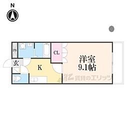 サニーコート・Joh 1Kの間取図画像