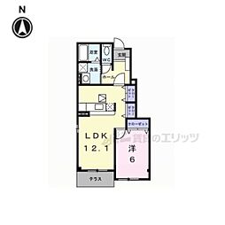 ファミールメゾン 1LDKの間取図画像