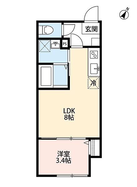 robot home 上本郷 ｜千葉県松戸市緑ケ丘2丁目(賃貸アパート1LDK・2階・27.50㎡)の写真 その2