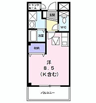 エスポワール  ｜ 千葉県松戸市上本郷（賃貸アパート1R・1階・24.39㎡） その2