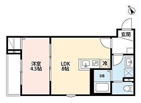 ELM VISTA B  ｜ 千葉県松戸市北松戸1丁目（賃貸アパート1LDK・2階・29.81㎡） その2