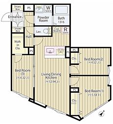 間取図画像 3LDK