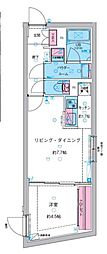 東京メトロ丸ノ内線 池袋駅 徒歩10分の賃貸マンション 4階1LDKの間取り