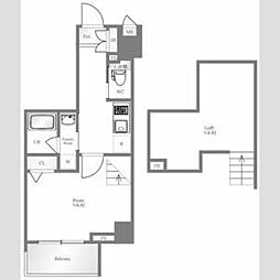 東京メトロ丸ノ内線 池袋駅 徒歩10分の賃貸マンション 9階1Kの間取り