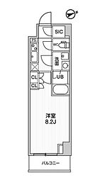 JR山手線 大塚駅 徒歩5分の賃貸マンション 4階1Kの間取り