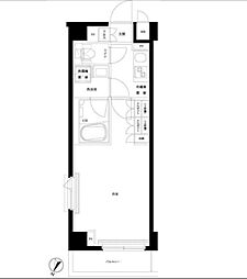 都営三田線 本蓮沼駅 徒歩7分の賃貸マンション 3階1Kの間取り