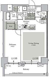 都営三田線 西巣鴨駅 徒歩9分の賃貸マンション 9階1LDKの間取り