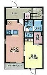 コンドレア池袋A 1SLDKの間取図画像