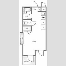 菱和パレス池袋本町 ワンルームの間取図画像