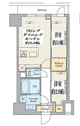 クレストコート江古田 1SLDKの間取図画像