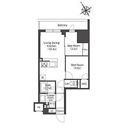 COMFORIALIV板橋 2LDKの間取図画像