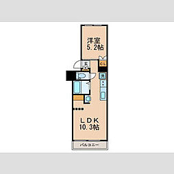 ストークハイム目白 1LDKの間取図画像