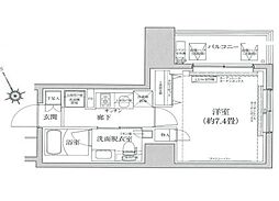 アイルグランディール池袋 1Kの間取図画像
