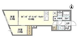 GrandeIkebukurohoncho 2LDKの間取図画像