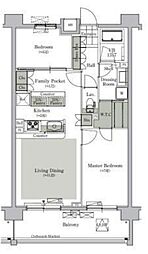 ParkCube西ヶ原STAGE 2LDKの間取図画像