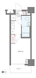 ロアール池袋WEST 1Kの間取図画像
