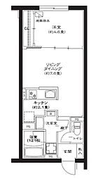 Genovia池袋 1LDKの間取図画像