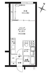 Genovia池袋 1LDKの間取図画像