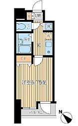 ドゥーエ巣鴨 1Kの間取図画像