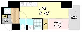 大阪府大阪市西区京町堀1丁目（賃貸マンション1LDK・3階・29.36㎡） その2