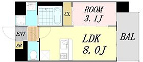 アート新森  ｜ 大阪府大阪市城東区古市3丁目（賃貸マンション1LDK・6階・28.30㎡） その2