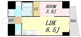 NINE RESIDENCE  ｜ 大阪府大阪市都島区東野田町3丁目（賃貸マンション1LDK・8階・31.18㎡） その2