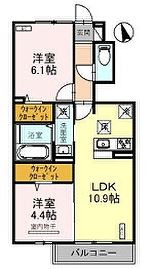兵庫県神戸市西区王塚台4丁目(賃貸アパート2LDK・1階・50.38㎡)の写真 その2