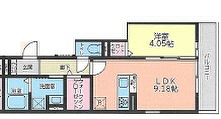 兵庫県明石市上ノ丸1丁目(賃貸アパート1LDK・3階・36.97㎡)の写真 その2