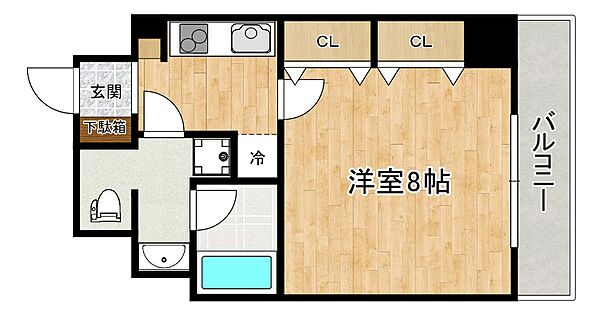 兵庫県神戸市東灘区田中町2丁目(賃貸マンション1K・2階・29.03㎡)の写真 その2