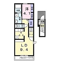 兵庫県姫路市網干区和久（賃貸アパート1LDK・2階・40.09㎡） その2