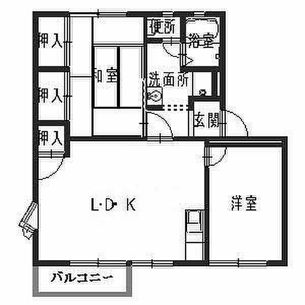 兵庫県姫路市網干区北新在家(賃貸アパート2LDK・2階・56.84㎡)の写真 その2