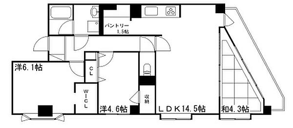 兵庫県加古川市加古川町北在家(賃貸マンション3LDK・2階・77.58㎡)の写真 その2