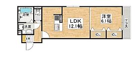 兵庫県明石市材木町（賃貸アパート1LDK・2階・44.85㎡） その2