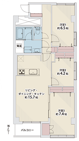 間取り ライオンズマンション円山第２ 5階/501