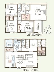 リーブルガーデン幾久富第5　新築戸建　2号棟